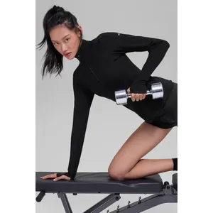 Alo Yoga Alosoft 1/2 Zip Rapid Pullover Black XS thumbnail 5