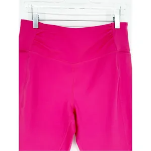 Free People Movement Breath Easy Cropped‎ Leggings Women's Size L Pink thumbnail 5