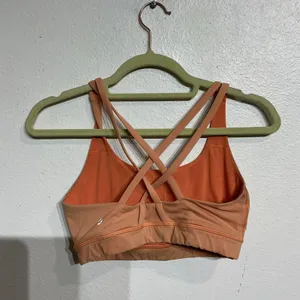 Lululemon Orange Energy Sports Bra Sz 6 thumbnail 9