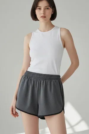 BlevonH Gray Athletic Shorts w/ Pockets Lined Lightweight Run & Training Shorts thumbnail 1