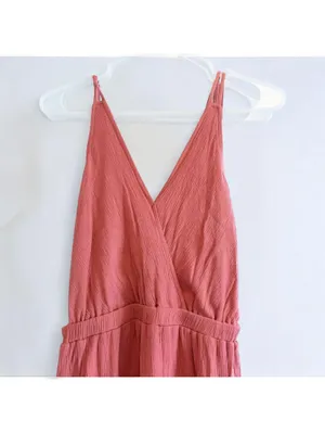 Lulus Rusty Rose Maxi Dress Pink Backless Womens Medium thumbnail 6