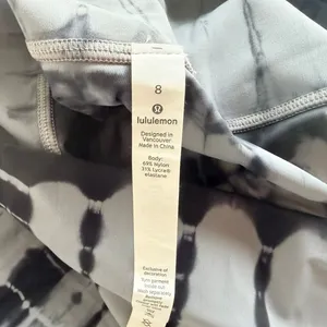 Lululemon Wunder Under High-Rise Tight 28" 8 Shibori Dye Grey Black Night RARE thumbnail 5