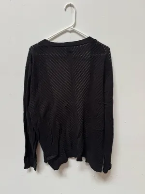 SERRA Open Knit Black Cardigan  thumbnail 2