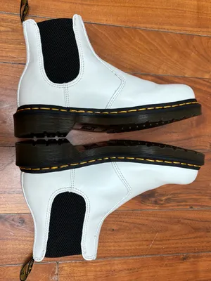 Dr. Martens 2976 Chelsea Boot in White Smooth 6 thumbnail 9
