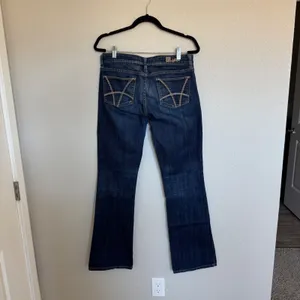 Kut from the Kloth Farrah Baby Bootcut Jeans Dark Wash Blue Size 6‎ Womens Denim thumbnail 2