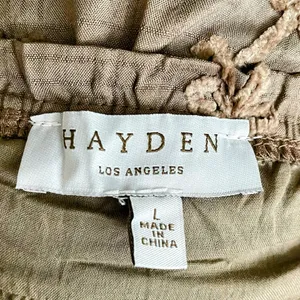 Hayden Women’s Brushed Floral Detailed Puff Sleeve Square Neck Top L thumbnail 12