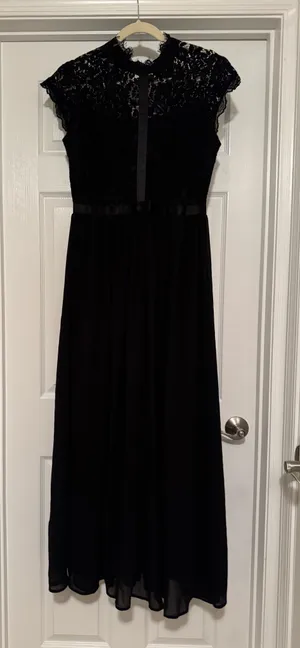 Miusol Black Lace Formal Dress L thumbnail 1