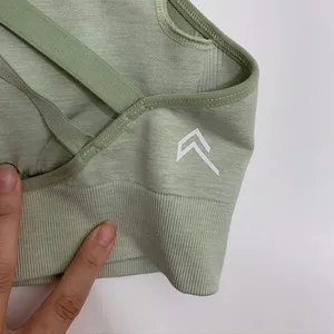 Oner Active Classic Seamless Sports Bra Pistacchio Marl Green Womens Small thumbnail 9