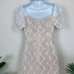 Bellevue the Label Short Sleeve Lace Mini Dress Small NWT thumbnail 5