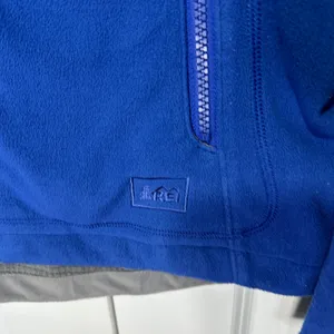 REI Fleece Jacket Womens XS Blue Full Zip‎ Grid Lined Outdoor Hiking Gorpcore thumbnail 2