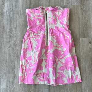 Womens New York & Company Pink Floral Strapless Dress - 12 thumbnail 4