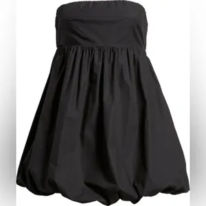BP black sleeveless mini dress with a bubble hem and bow detail. Size M thumbnail 2