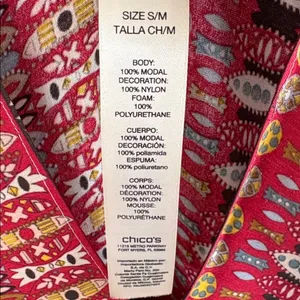 Like New Chico’s Multi/Pattern Poncho Top Size Small / Medium thumbnail 8