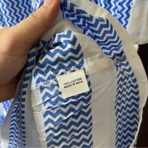 NWT Bindu Glenda Blue‎ White Dress thumbnail 4