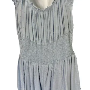 Princess Polly Light Blue Love Galore Smocked Ruffle Shorts Romper size 20 thumbnail 8