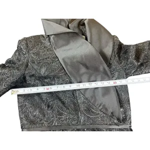 Lily & Taylor Black Lace Formal Dress Women’s 6 Satin Shawl Collar Midi Evening thumbnail 10