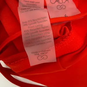 Calia Swimsuit SZ 6 Triangle Strappy Back One Piece NWT Fresh Red Tummy Control thumbnail 16