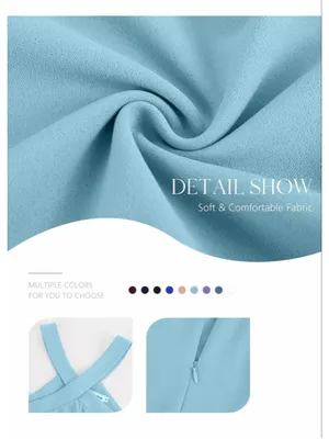 NEW Blue Cocktail Formal Wedding Guest Halter Hi Low Dress XL thumbnail 7