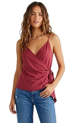 1. State Women's Blouse Medium Wrap Boho Elegant Cocktail Party Romantic Y2k thumbnail 1