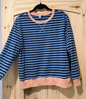 navy strip shirt Blue Size M thumbnail 1