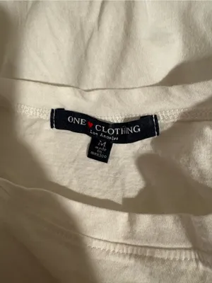 one clothing 100% Cotton White Crop Tee with Yellow Woodstock 1969 Print thumbnail 4