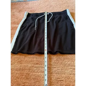 Calvin Klein White Side Stripe Drawstring Waist Athletic Women's Skirt Women’s X thumbnail 7