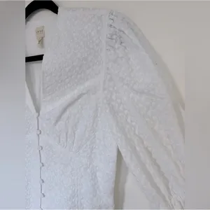 Rebecca Taylor La Vie Leaf Embroidered Cotton Top nwt $195 extra large XL corset thumbnail 6