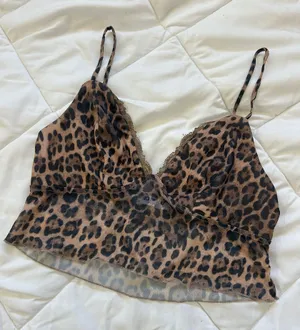 Princess Polly Leopard Print Bralette thumbnail 1