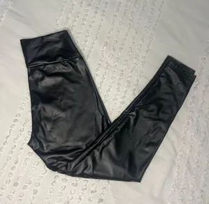 Black Faux Leather Leggings thumbnail 2