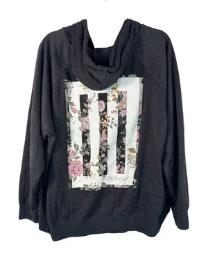 Paramore Merch Grey Hoodie Sweatshirt Womens 3X Graphic Print Oversized thumbnail 1