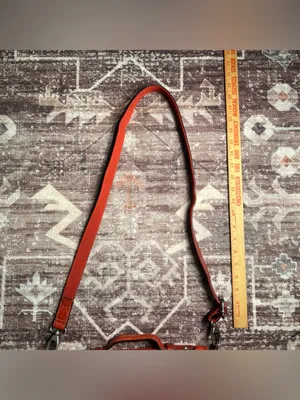 Fossil Maddox Genuine Leather 1954 Red Crossbody Handbag Satchel Purse ZB5032 thumbnail 3