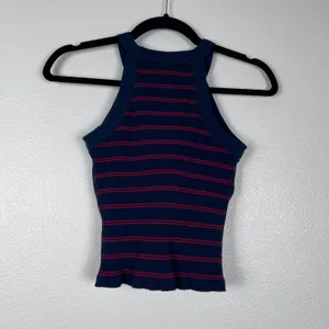 Uniqlo Women's Racerback Striped Tank Top Built In Bra Sz S thumbnail 5