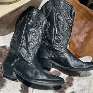 Vintage Real Leather Cowboy Boots Festival Rave‎ Burning Man B22 thumbnail 4
