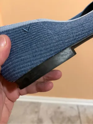 Vivaia Margot Square-Toe Flats in Denim Blue thumbnail 8