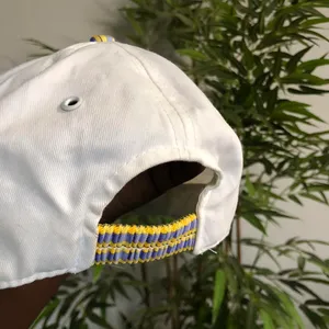Disney Winnie The Pooh White Yellow Purple Plaid Baseball Cap Hat Cottagecore Vintage 90s Y2K Stretch Elastic thumbnail 4