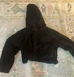 Urban Outfitters Black Fleece Jacket thumbnail 1