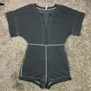Intimately Free People Women’s Gray Romper Shorts Size Small thumbnail 1
