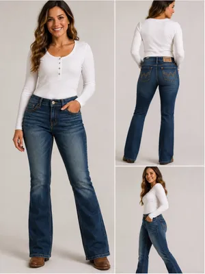 New with‎ tags Wrangler 20X women's bootcut jeans in size 16. thumbnail 3