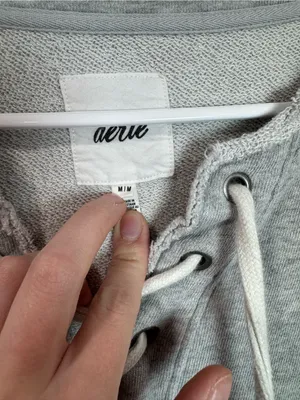 Aerie Lace Up Crewneck thumbnail 2