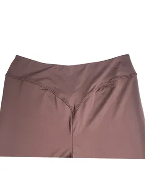 Brown Wide Leg Yoga Lounge Pants Size L thumbnail 4