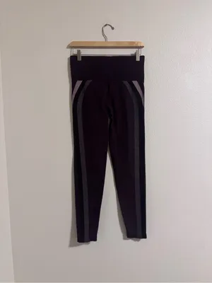 SPANX dark purple seamless shaping leggings thumbnail 3