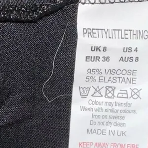 NWT PrettyLittleThing Black One-Shoulder Bodysuit Jersey‎ Knit Asymmetrical 4 thumbnail 5