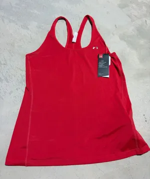 Under Armour NWT Women's Red Performance Racerback Tank large thumbnail 1