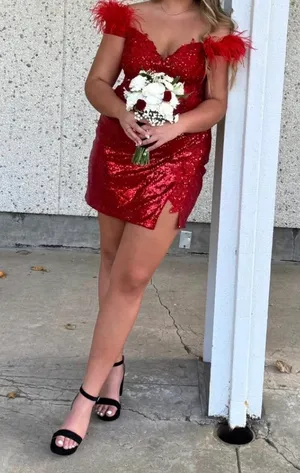 Red Homecoming Dress thumbnail 1