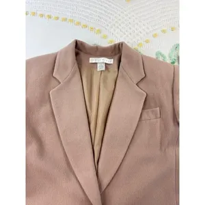 The Limited Wool Cashmere Blend Blazer Mauve Tan Single Button Jacket Size M‎ thumbnail 5