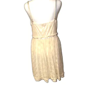 Altar'd State Cream Lace Dress. Large thumbnail 4