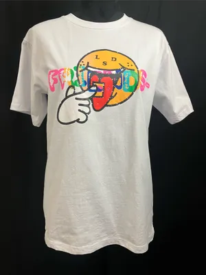 VLONE White “LSD Friends”Graphic Tee Women’s Size Medium thumbnail 1