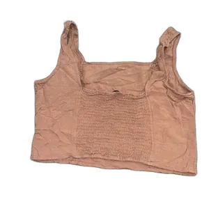 Final Touch Tan Brown Sleeveless Cropped Tank Top Size Small thumbnail 4