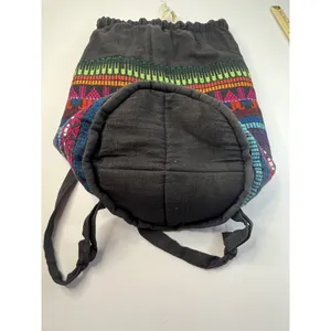 Lightweight Multicolor Boho Hippie Reusable Shopping‎ Backpack Nature Organics thumbnail 2