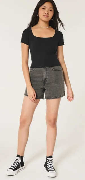 Hollister square neck top thumbnail 1